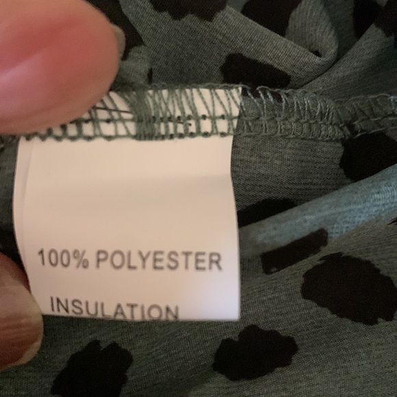 Green cheetah print dress. XL - Picture 9 of 10